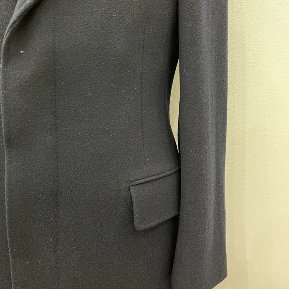 TM Lewin Chesterfield overcoat Navy size 36S - Picture 7 of 16